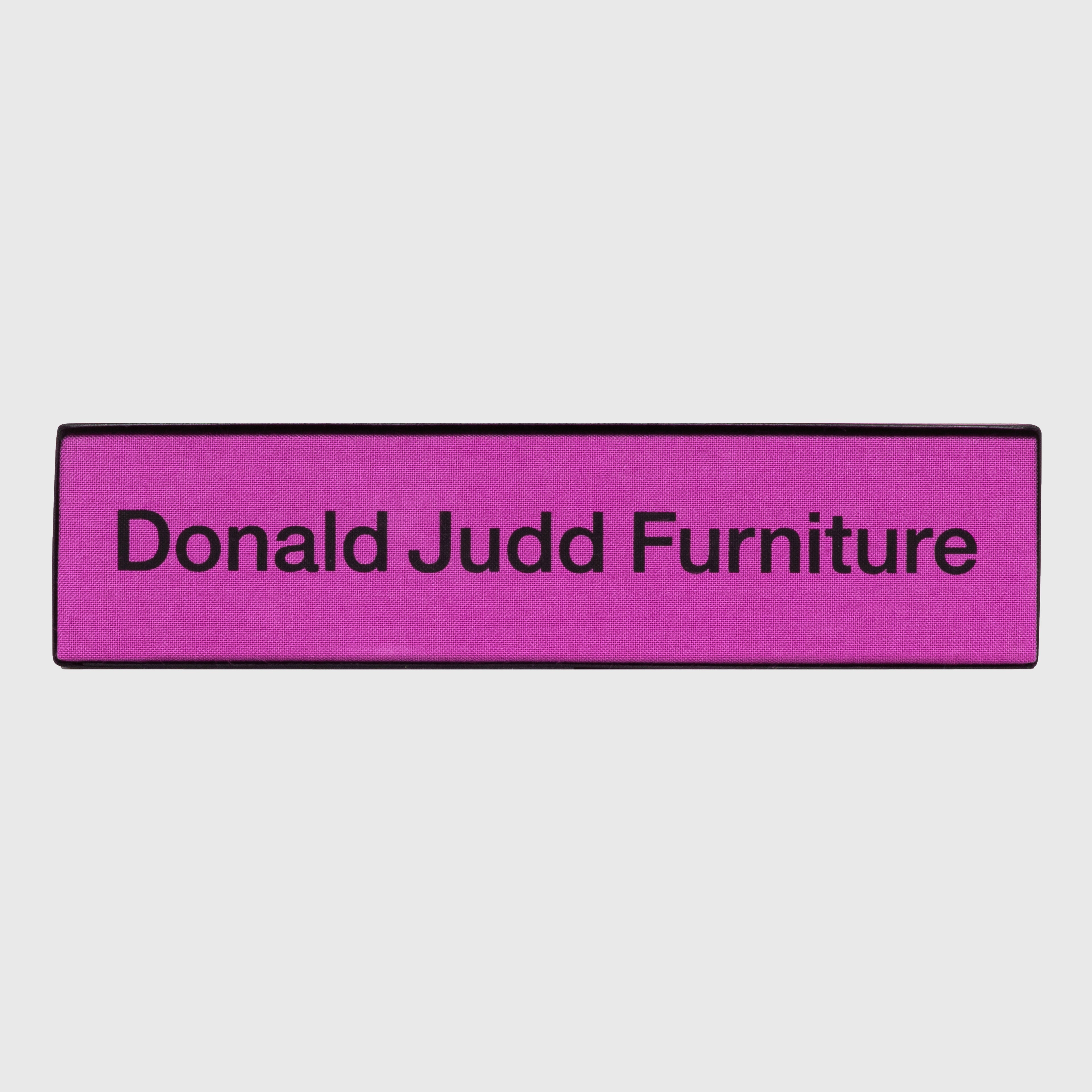 DONALD JUDD FURNITURE