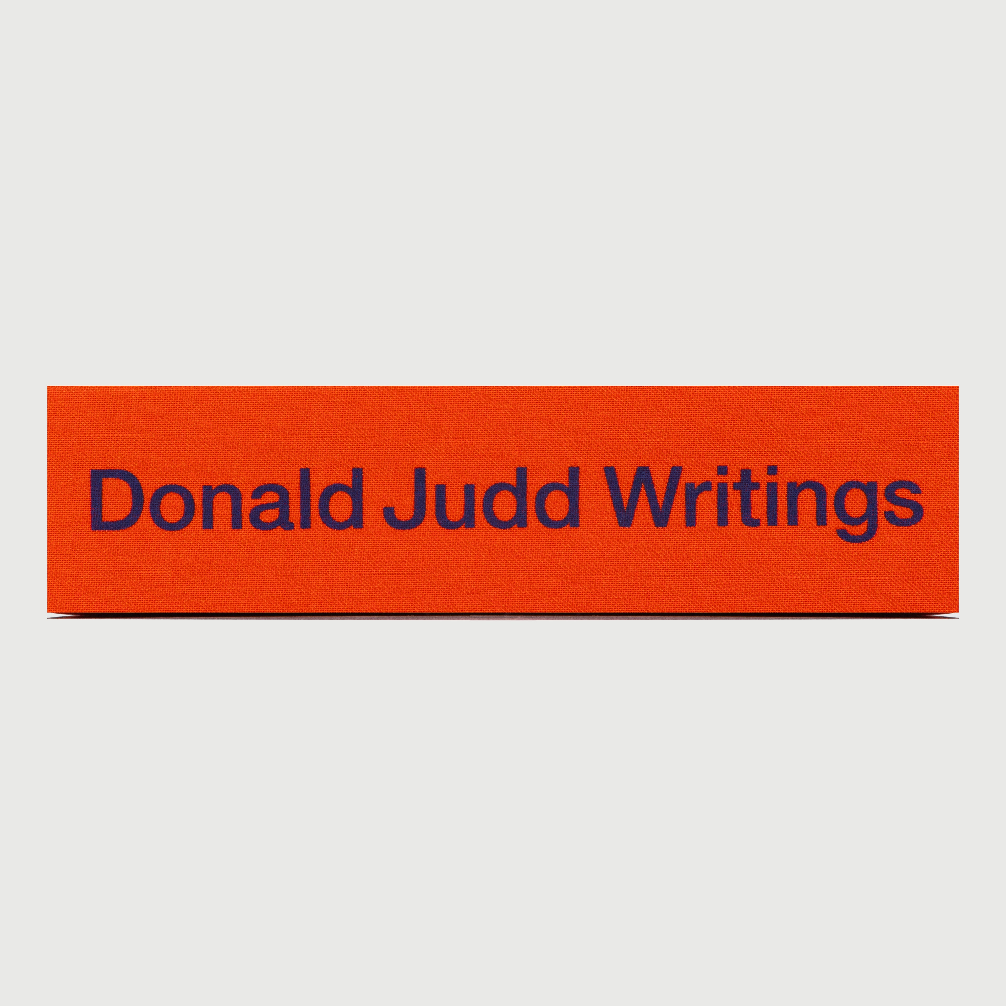DONALD JUDD WRITINGS