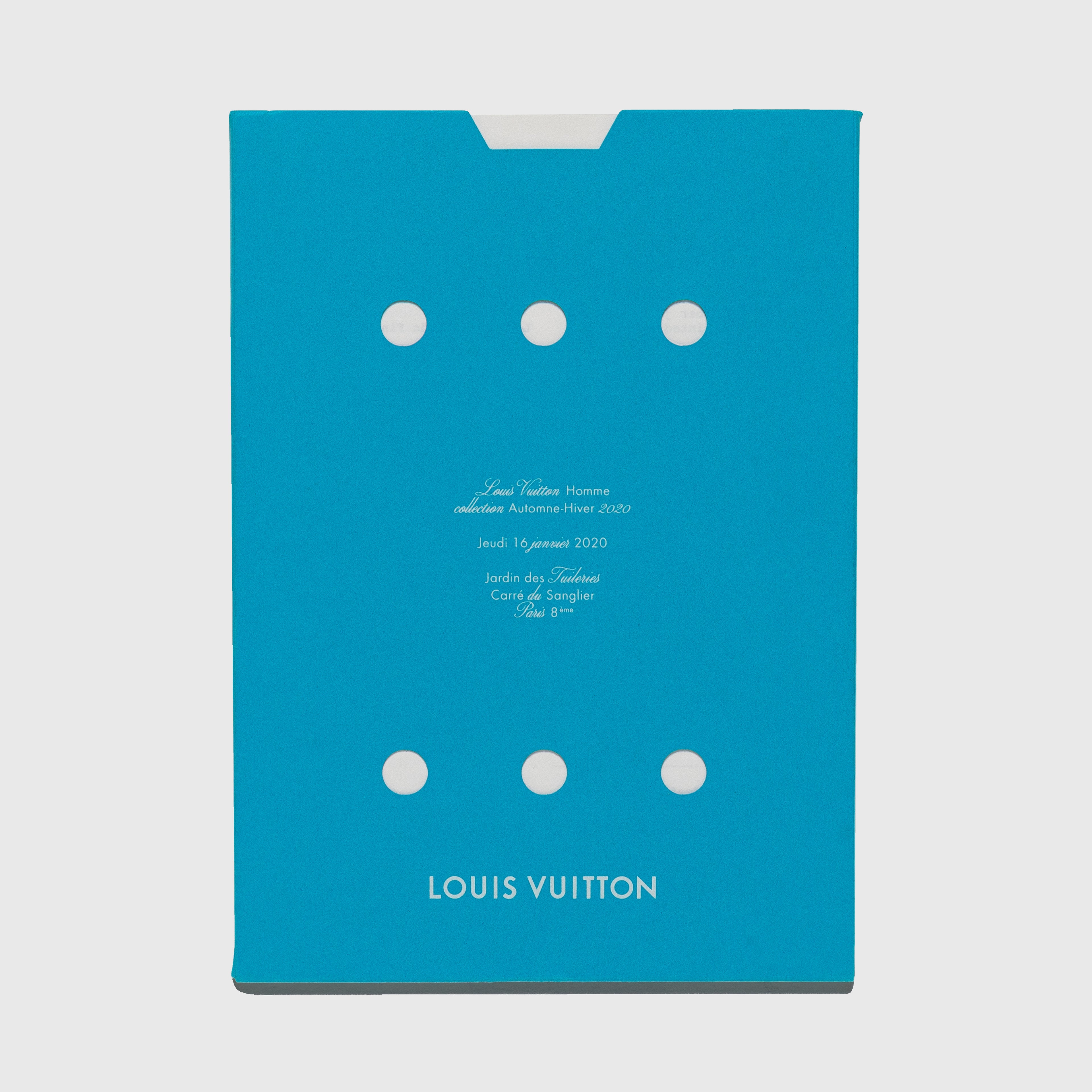 Louis Vuitton 4 fashion show notes book by Virgil Abloh