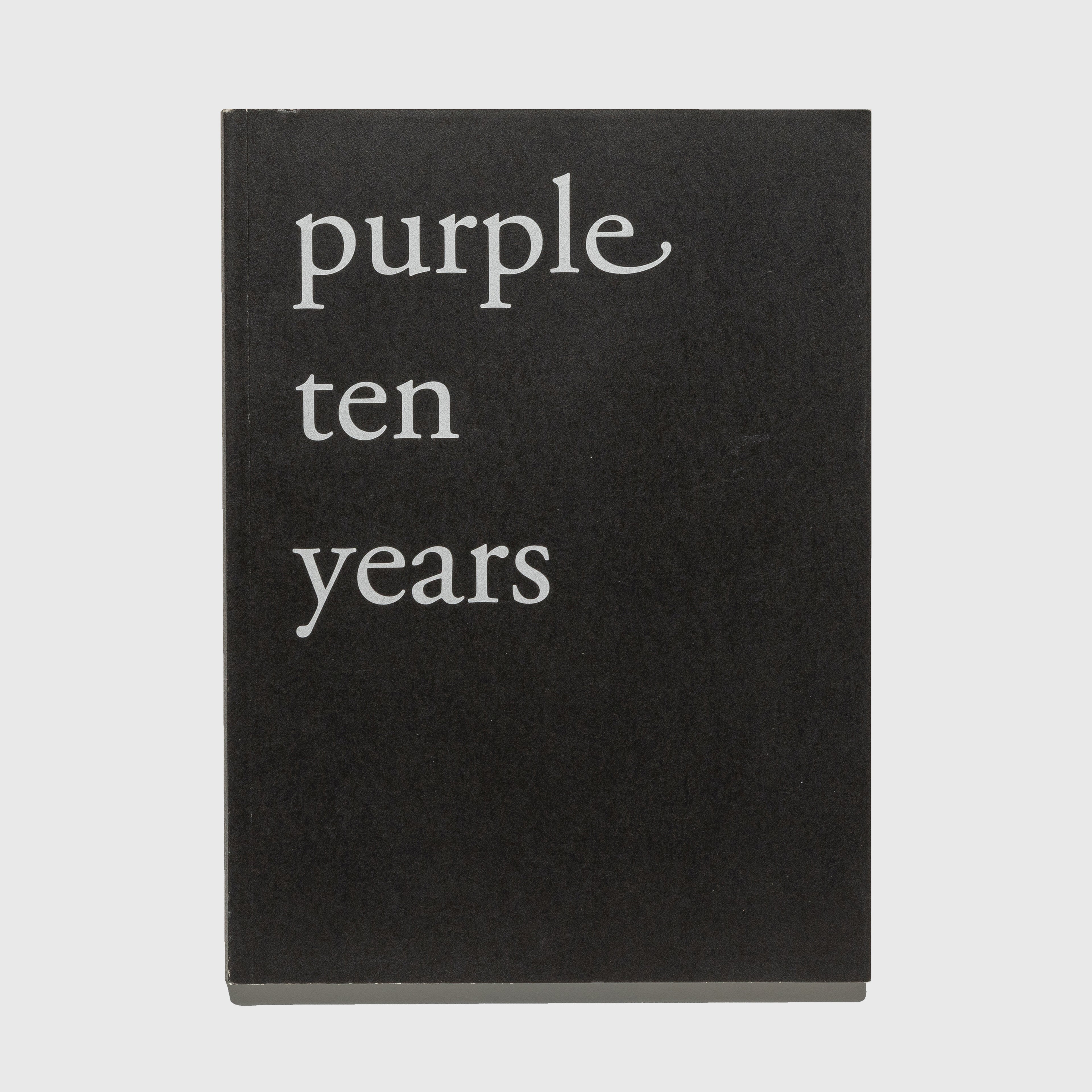 Purple fashion magazine ten years art photography book
