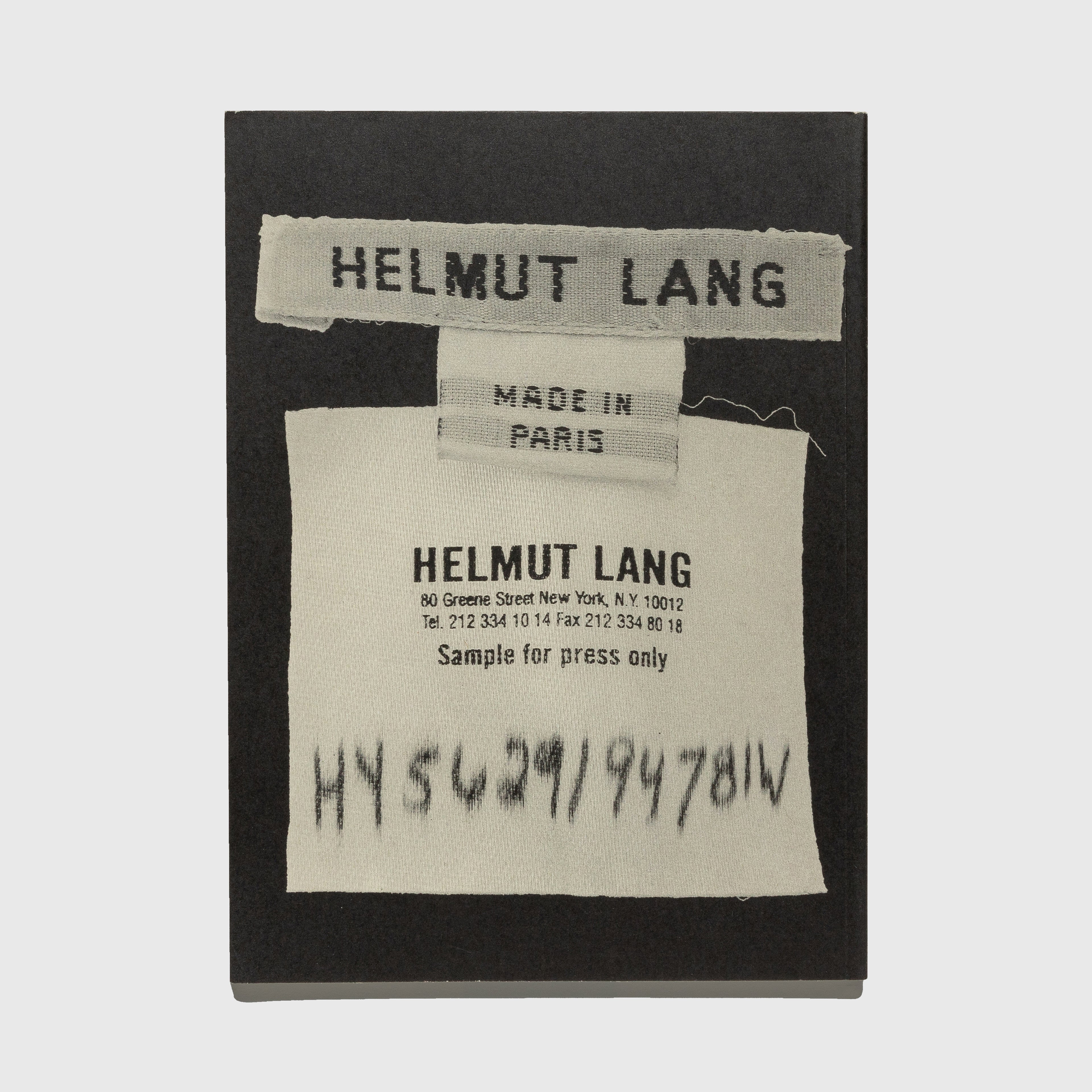 Purple fashion magazine ten years art photography book. Helmut Lang advertisement.