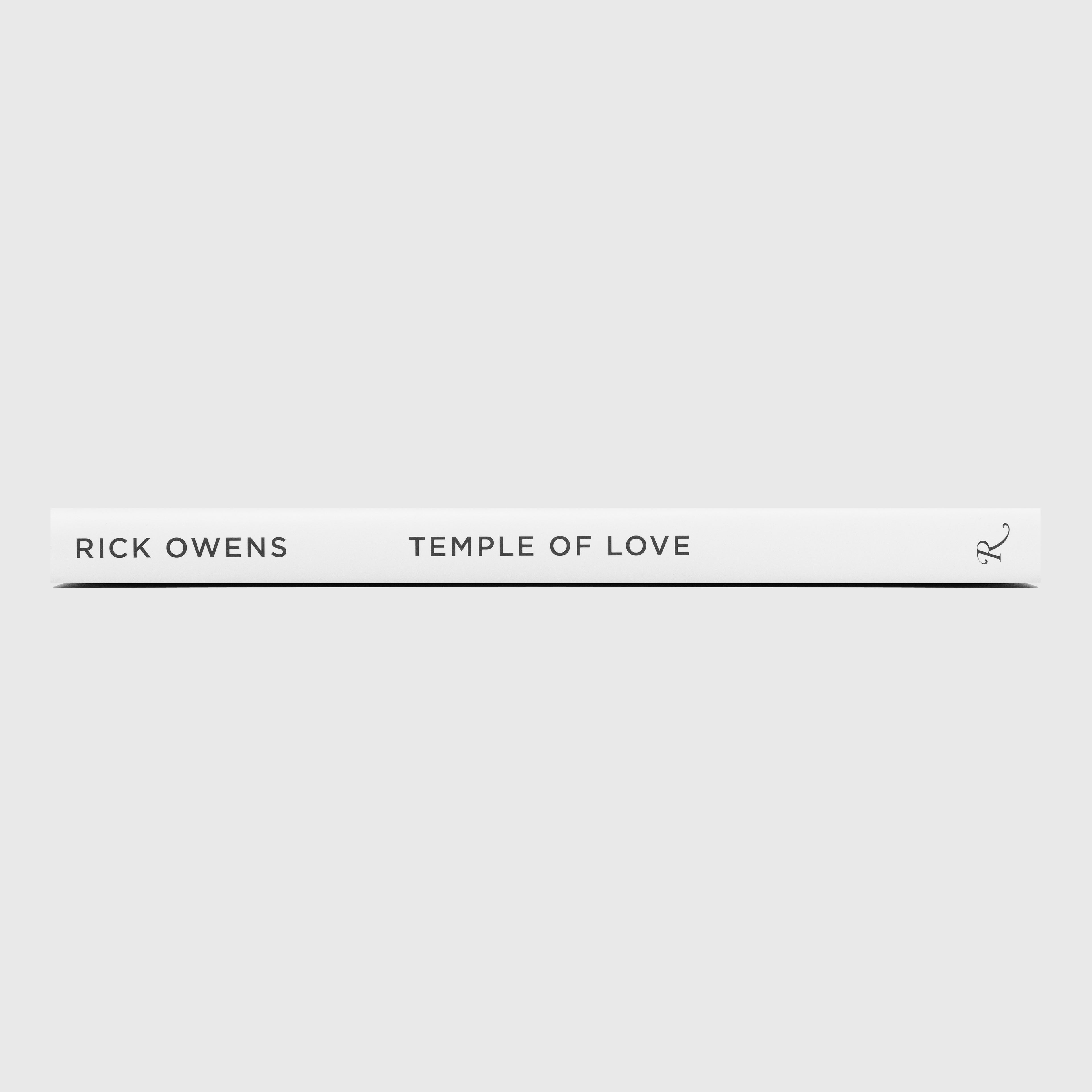 Rick Owens Temple of Love book. Published by Rizzoli and Palais Galleria.