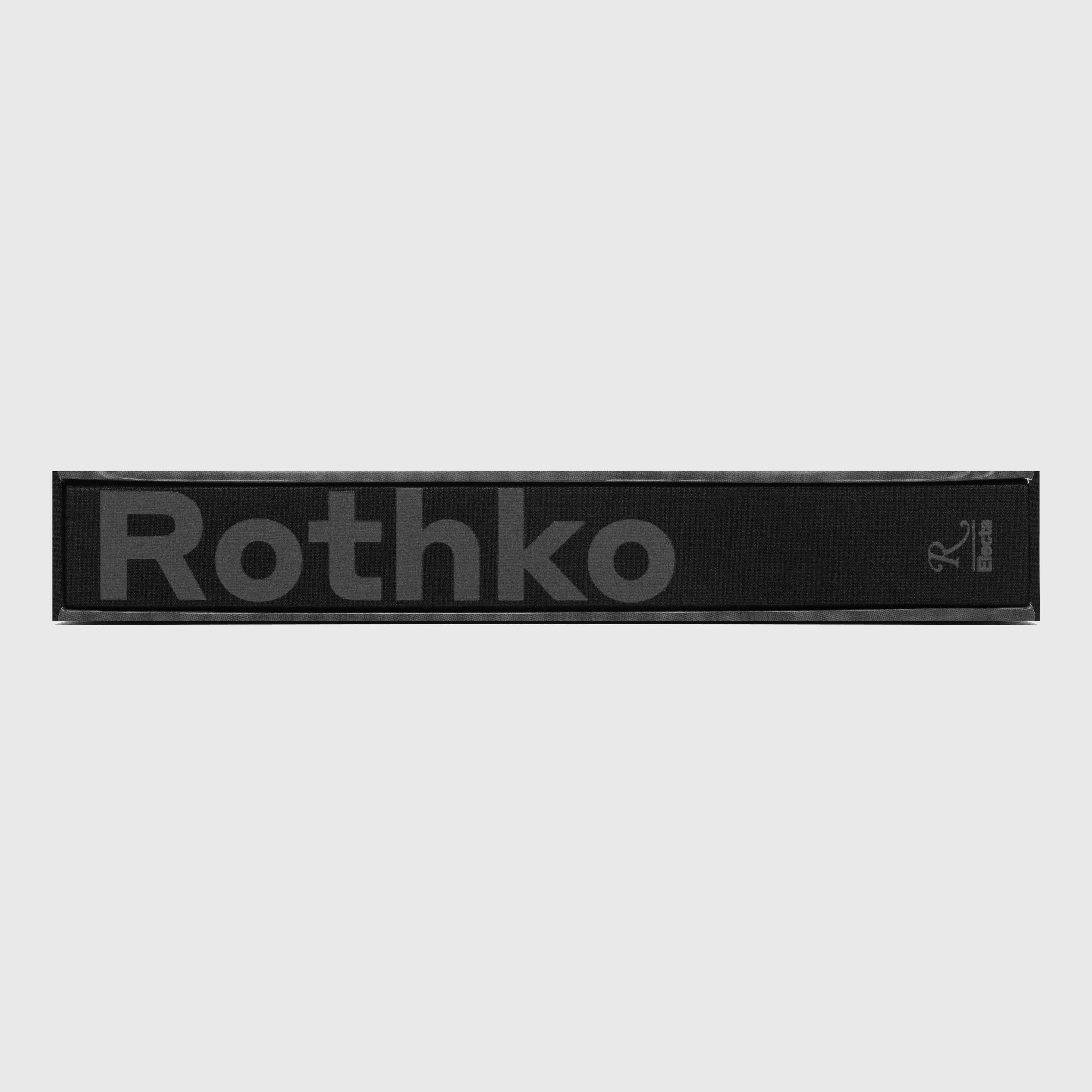 Rothko logo on a black rectangular background. Mark Rothko art book published by Rizzoli Electa.