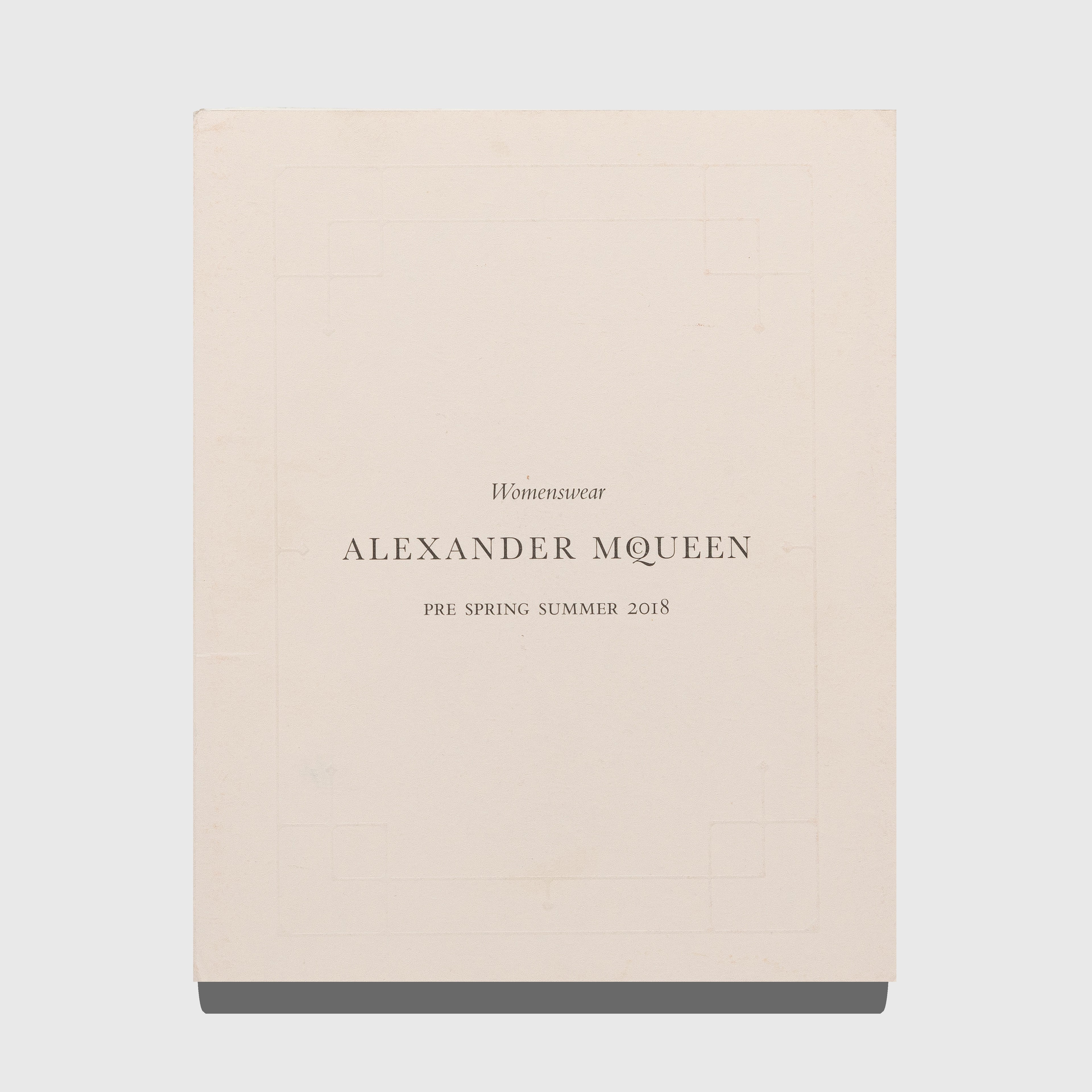 Alexander McQueen spring summer 2018 catalog